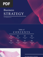 Blue and Pink Professional Business Strategy Presentation