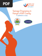 Kenya-Kilifi County Teenage Pregnancy Report