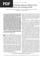 Fundamental Relation Between Phased Array Radiation and Scattering Fields