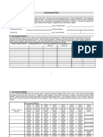 Procurement Plan Template 1.2