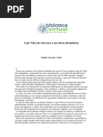 Luis Vélez de Guevara y Sus Obras Dramáticas: Emilio Cotarelo y Mori