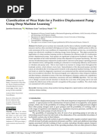 Classification of Wear State For A Positive Displacement Pump Using Deep Machine Learning