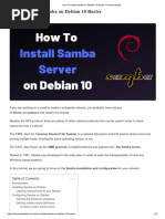 How To Install Samba On Debian 10 Buster