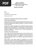 Informe de Auditor Independiente