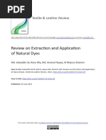 Review On Extraction and Application of Natural Dy