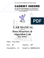 DSA-Lab Manual Data Science 2022-23