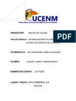 Informe Descriptivo Sobre El Control Estadístico de La Calidad