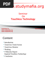 Touchless Touch Screen Technology