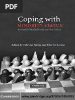 Fabrizio Butera, John M. Levine - Coping With Minority Status - Responses To Exclusion and Inclusion (2009)