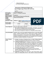 Course Outine (Production Engineering I)