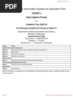 Unified District Information System For Education Plus: (UDISE+) Data Capture Format