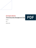 Vendor Risk Management Policy