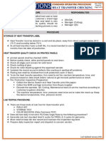 Work Instruction For Heat Transfer Checking