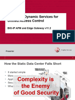 BIG-IP Access Policy Manager and Edge Gateway v11.2 Customer Presentation