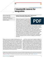 A Bio-Inspired Visuotactile Neuron For Multisensory Integration