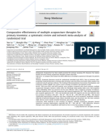 Comparative Effectiveness of Multiple Acupuncture Therapies For Primary Insomnia