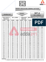 OTET 2016 Paper 1 Answer Key