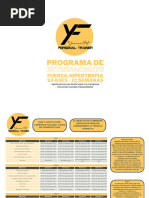 Programa de Entrenamiento Enfoque Tren Inferior