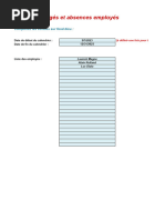 Modele Excel Planning Conges