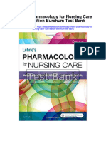 Lehnes Pharmacology For Nursing Care 10th Edition Burchum Test Bank