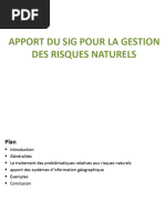 Apport Du Sig Pour La Gestion Des Risques Naturels