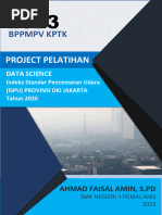 DATA SCIENCE Indeks Standar Pencemaran Udara (ISPU) PROVINSI DKI JAKARTA Tahun 2020