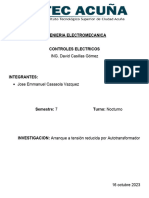 Arranque A Tension Reducida Por Autotransformador