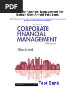 Corporate Financial Management 5th Edition Glen Arnold Test Bank