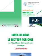 Cahier Sectoriel Agriculture 2023 Investir Dans Le Secteur Agricole Ministe Re de L Agriculture 2022 Ok