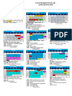 Calendário Escolar - Monteiro