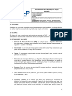 Procedimiento de Trabajo Seguro Riesgos Eléctricos