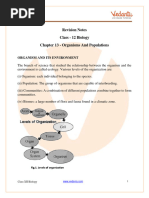 Organism and Population Class 12 Notes Biology Chapter 13 (PDF)