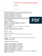 Tablas Base para Enlaces PTP y PTMP Con Distancias Recomendadas