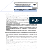 Derechos Y Obligaciones de Los Trabajadores en SST