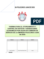 Directiva Viaticos Policlinico X