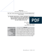 La Teoría Biológica Como Criterio Racional en El Delito de Incumplimiento de Obligación Alimentaria en El Caso: 022-2017-INPE/211-83-CTP