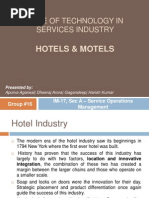 Role of Technology in Services Industry: Hotels & Motels