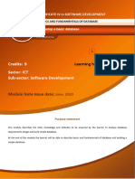 SFDSFD401 - Basics and Fundamentals of Database