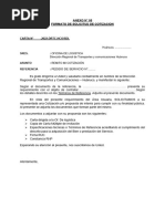 Carta de Invitacion A Proveedor Anexo