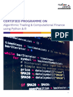 Algo Trading Using Python R