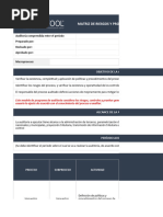 D-PAP 008 Matriz de Riesgos y Programa de Auditoria para La Gestión de Impuestos