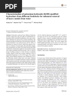 Characterization of Potassium Hydroxide (KOH) Modified Hydrochars From Different Feedstocks For Enhanced Removal of Heavy Metals From Water