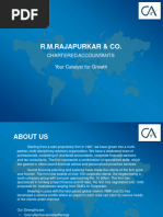 Profile of R.M.RAJAPURKAR & CO.