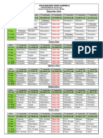 CRONOGRAMA DE AULAS 2022 - Seguno Semestre