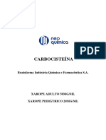 Carbocisteína: Brainfarma Indústria Química e Farmacêutica S.A