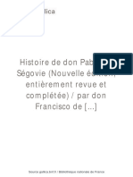 Histoire de Don Pablo de (... ) Quevedo Francisco bpt6k5489315f