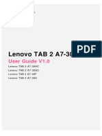 Lenovo Tab 2 A7-30 - User Guide