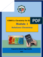 Module 01 Solutions Chemistry