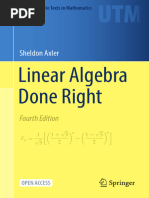 Linear Algebra Done Right: Sheldon Axler