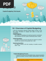 Chapter 10 - Capital Budgeting Techniques